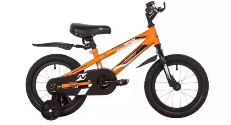 Велосипед NOVATRACK 14", JUSTER,  оранжевый
